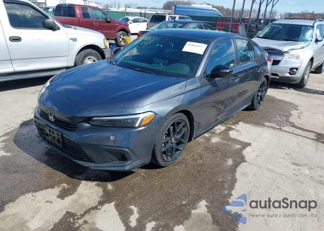 2022 Honda Civic Sport z USA, uszkodzony, nr VIN 2HGFE2F55NH587553